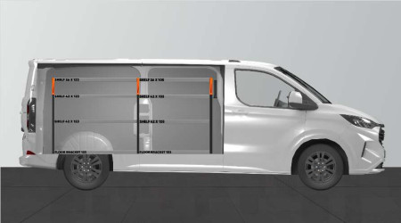 Fahrzeugeinrichtung BASE42 für Ford Custom & VW Transporter L2