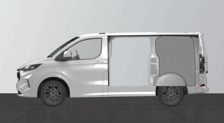Werkzeugtafel hinten rechts Ford Custom und VW Transporter L1H1