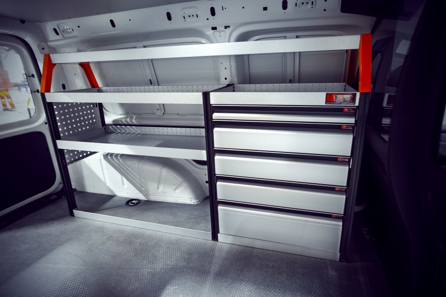 V-PRO Fahrzeugregal für VW Caddy Maxi | Work System