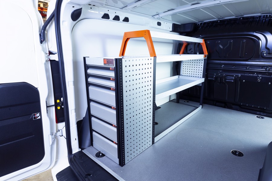 V-LB6 Fahrzeugregal für Fiat Doblo & Opel Combo L2 | Work System