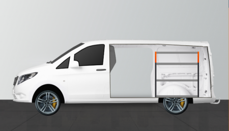 H-BASIC Fahrzeugregal für Mercedes Vito Lang