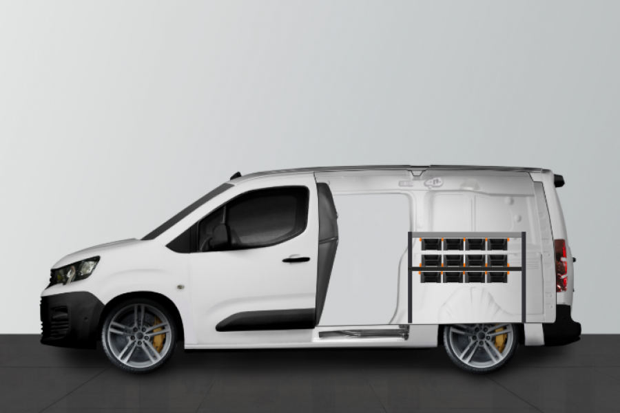 H-Rack Fahrzeugregal Berlingo, Combo & Partner L2 | Work System
