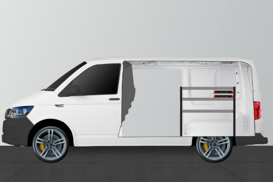 H-SS2 Fahrzeugregal für VW Transporter | Work System