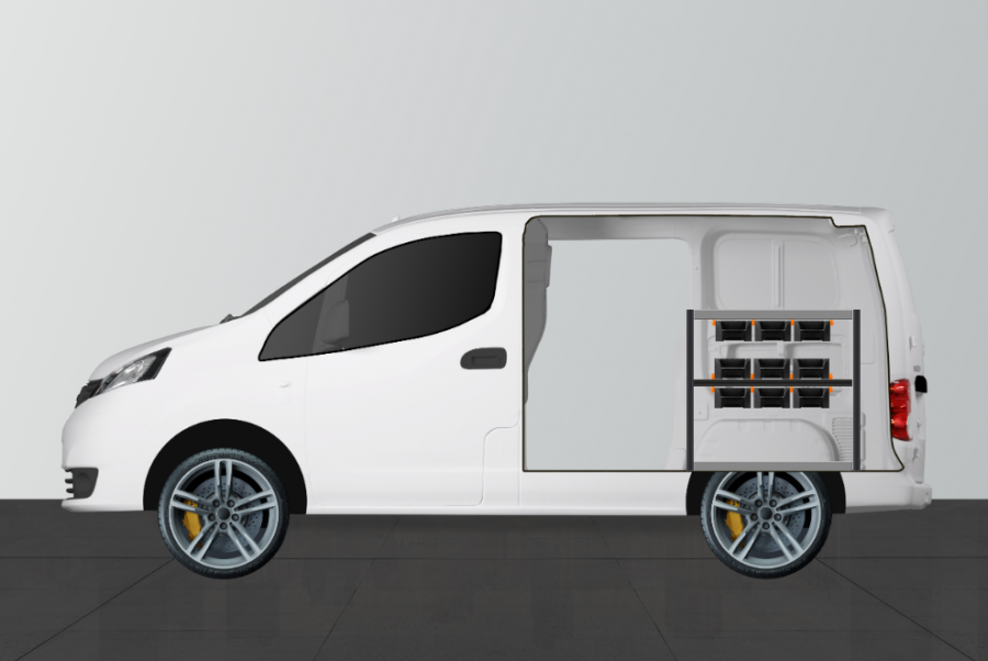 H-Rack Fahrzeugregal Nissan NV200 | Work System