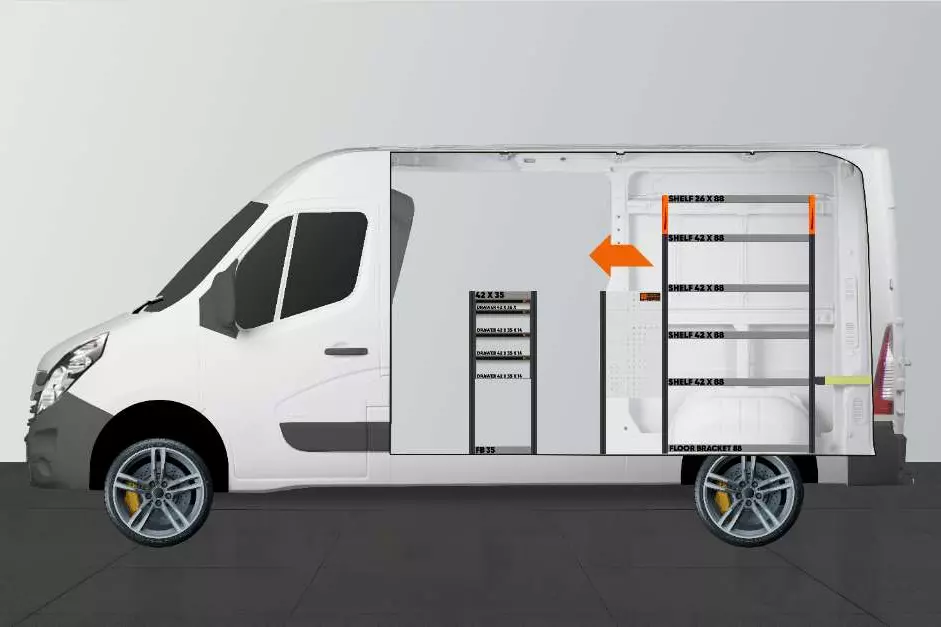 LD42 Fahrzeugeinrichtung Nissan Interstar