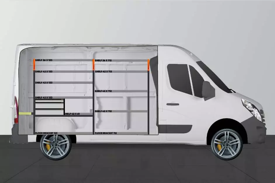 LS3 Fahrzeugeinrichtung Renault Master