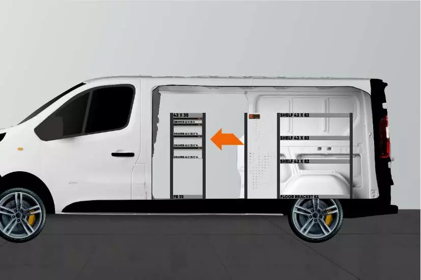LD42 Fahrzeugeinrichtung Nissan Primastar