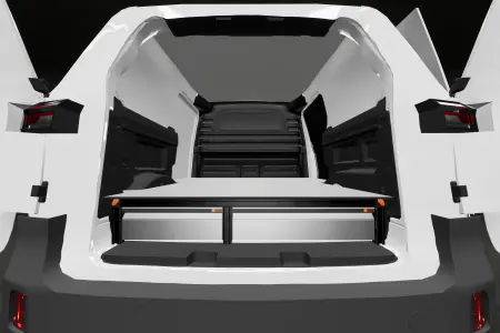 Unterflursystem H:202 mm 3-Schubladen für Volkswagen ID Buzz mit Standard Komfortwand